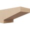 Ekena Millwork 5"W x 10"D x 5"H Wide Clemmons Rough Cedar Woodgrain TimberThane Corbel, Primed Tan CORUR05X10X05CLERCPR - alternate 1